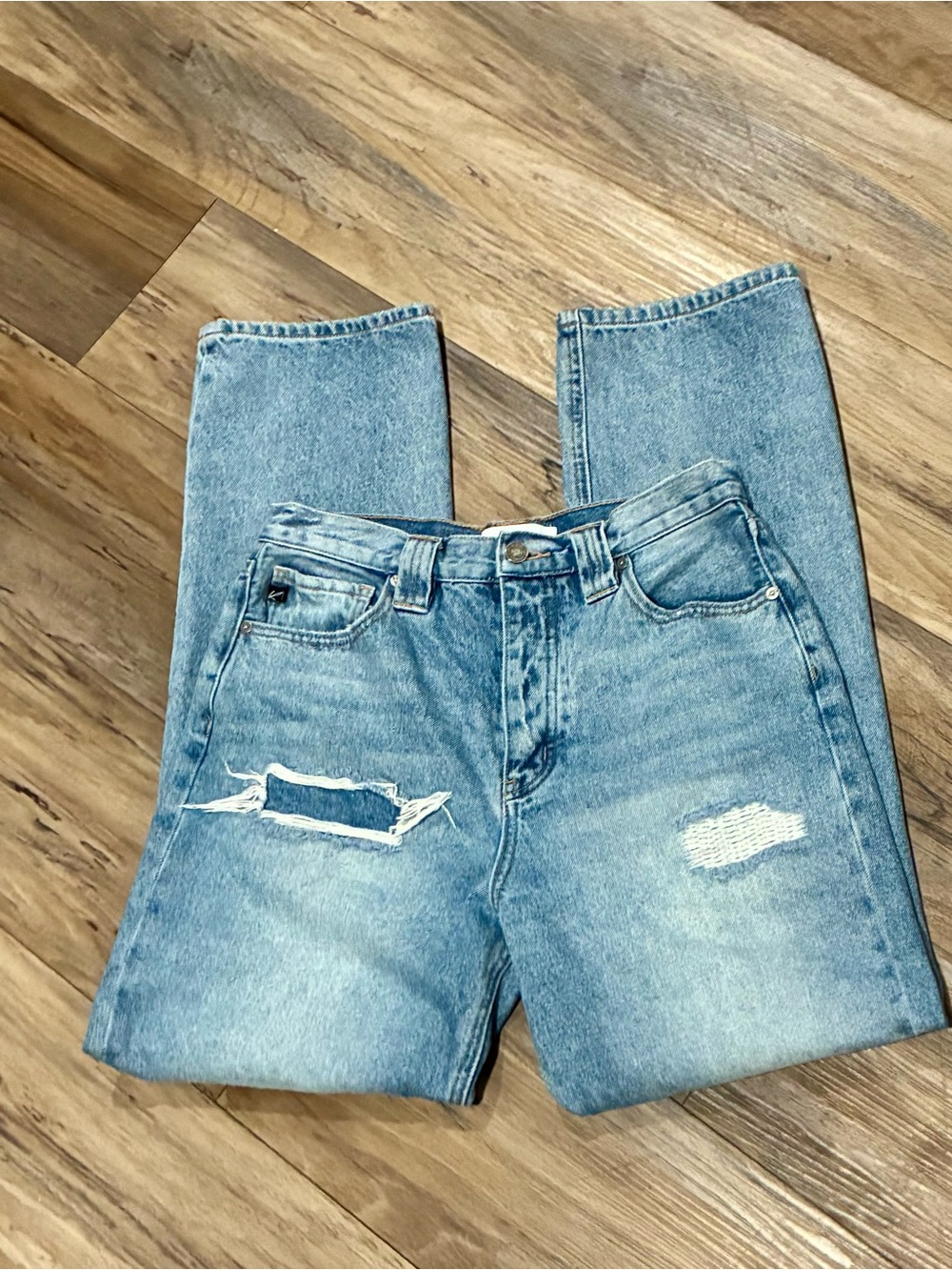 Kancan VINTAGE VIBE HIGH RISE 90S STRAIGHT JEANS - Picture 10 of 16